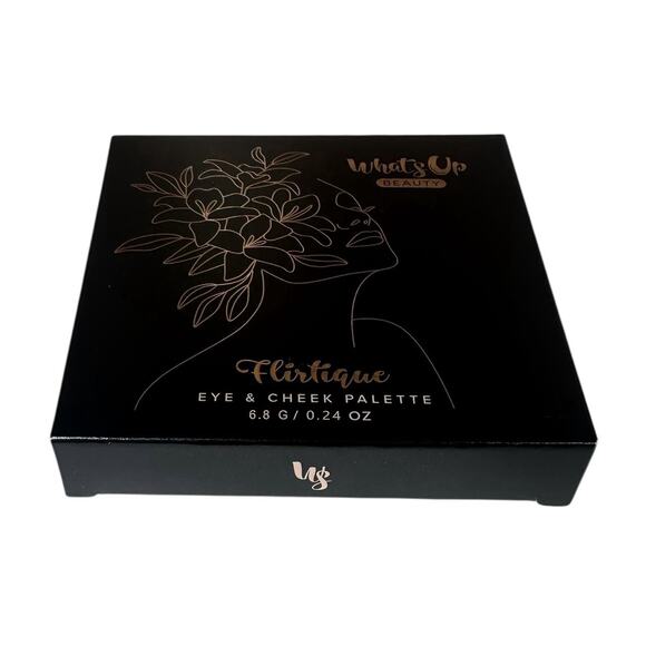 WHATS UP BEAUTY Flirtique Eye & Cheek Palette Deluxe Sample Travel Compact $28 - Picture 4 of 8